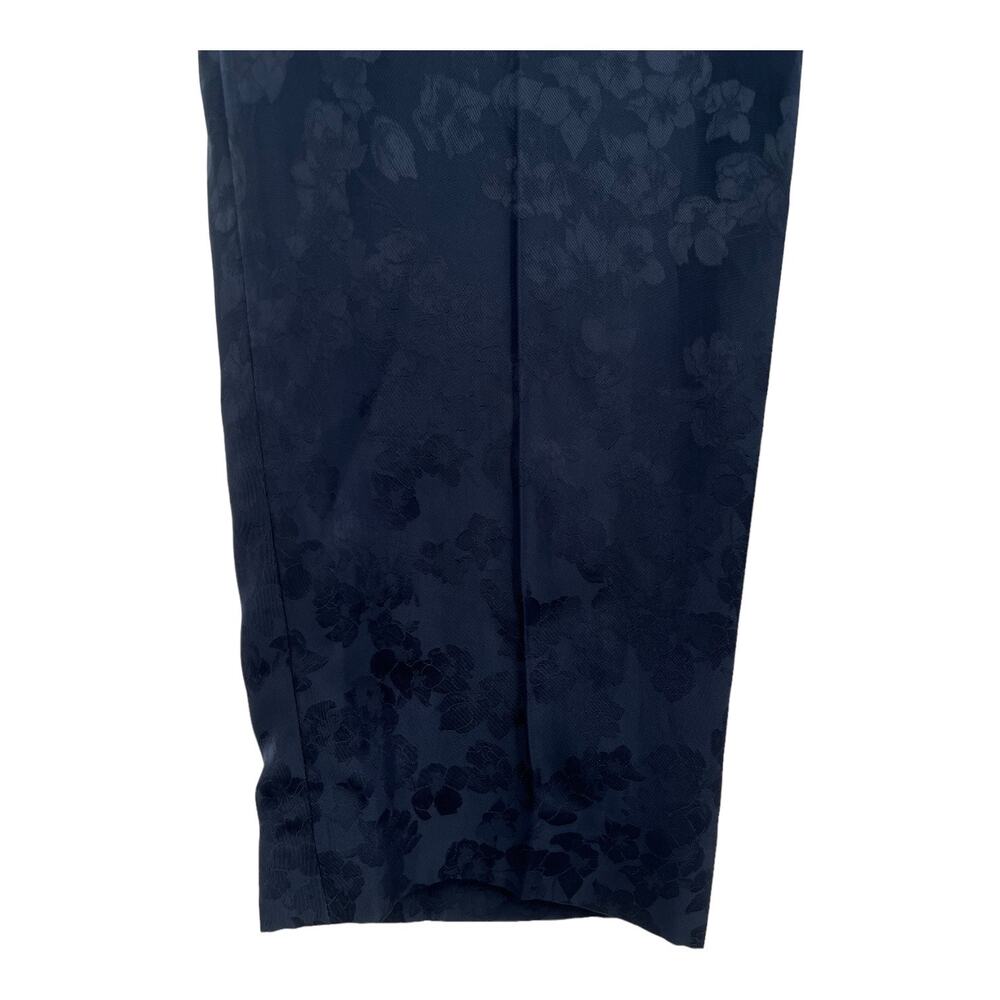 Theory pants Slim Pull-On Pant in Viscose Jacquard navy blue size 4 - Picture 4 of 7